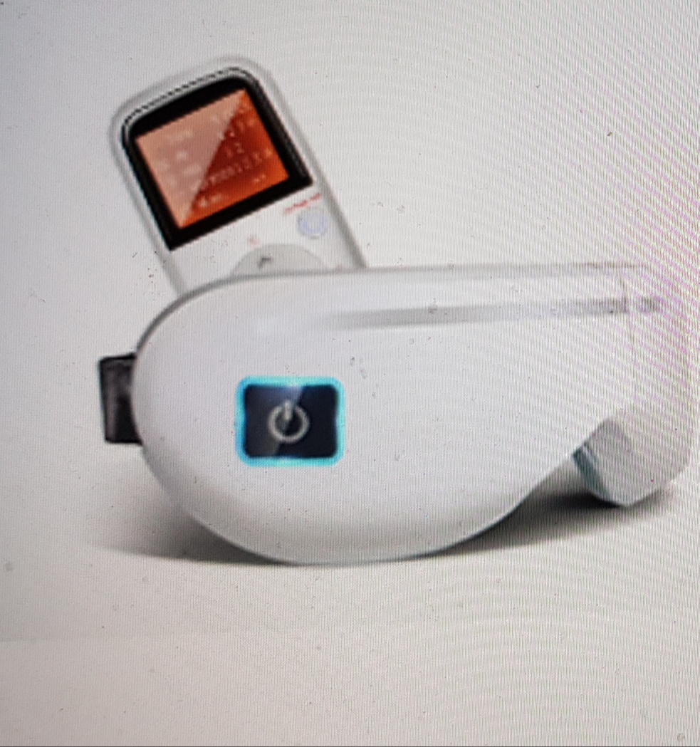 جهاززمدلك للعيون قابلة للشحن ضغط الهواء العين مدلك لاسلكي الاهتزاز المغناطيسي الأشعة تحت الحمراء بعيدة نظارات USB